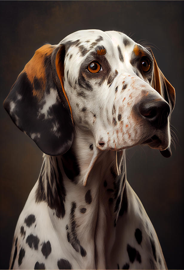 Dog Mixed Media - American Leopard Hound Portrait #33 by Stephen Smith Galleries
