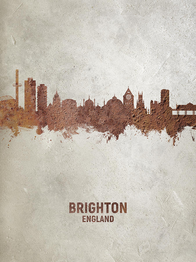 Brighton England Skyline #33 Digital Art by Michael Tompsett