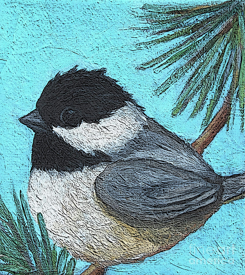33 Chickadee Painting by Victoria Page