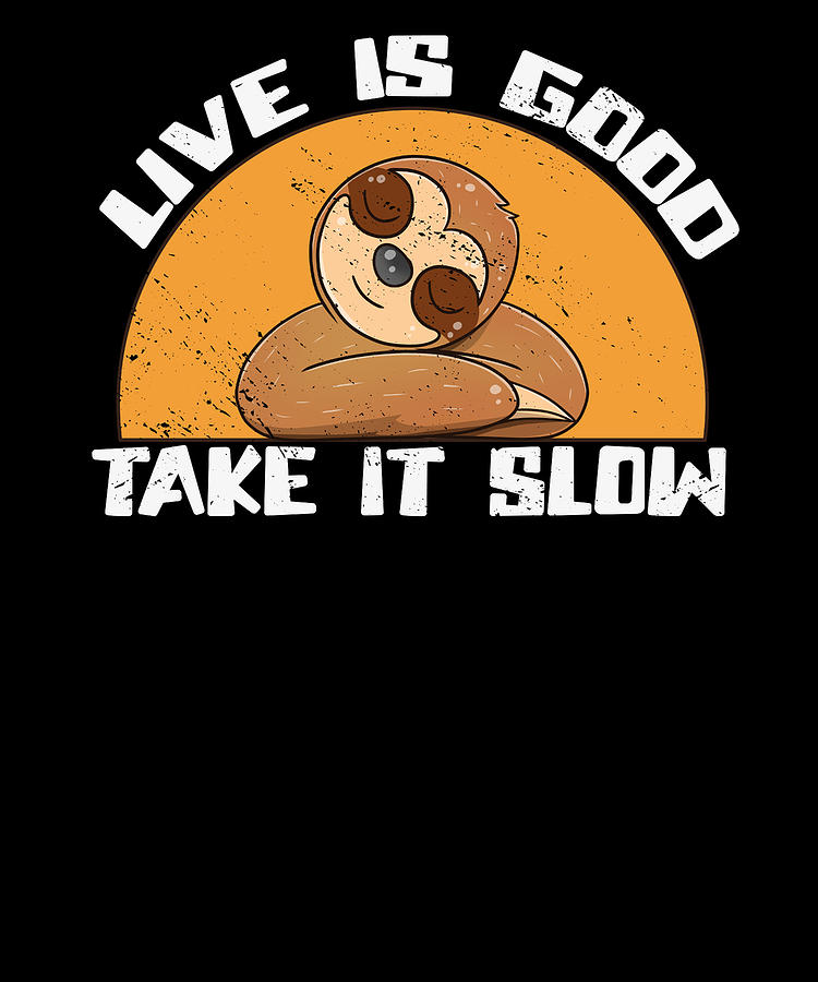 Animal Digital Art - Cute Sloth Lazy Office Worker Working Sloth Statement Chill  #33 by Toms Tee Store
