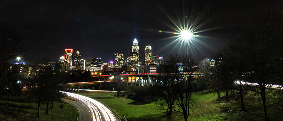 Downtown of Charlotte North Carolina skyline  #33 Photograph by Alex Grichenko