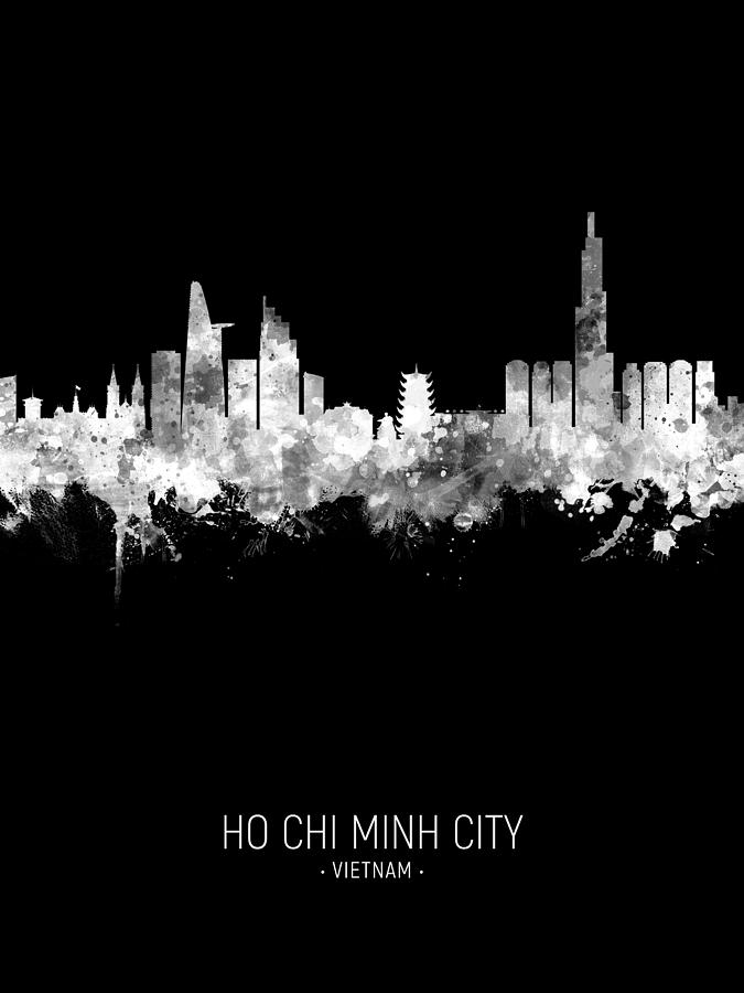 Ho Chi Minh City Vietnam Skyline #33 Digital Art by Michael Tompsett