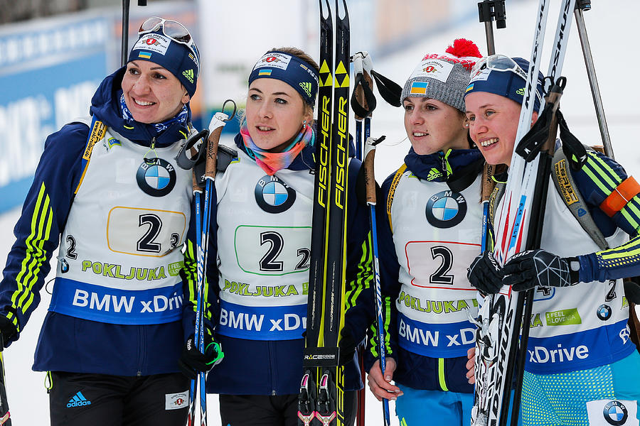 IBU Biathlon World Cup - Mens and Womens Relay #33 Photograph by Stanko Gruden/Agence Zoom