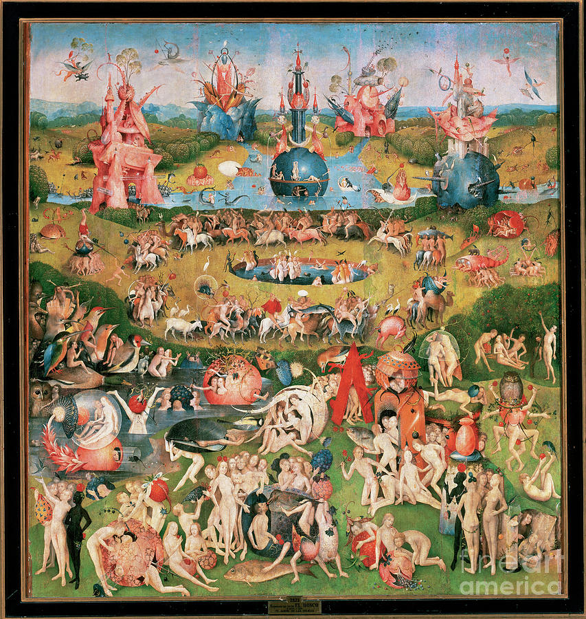 The Garden of Earthly Delights #33 Painting by Hieronymus Bosch - Fine ...