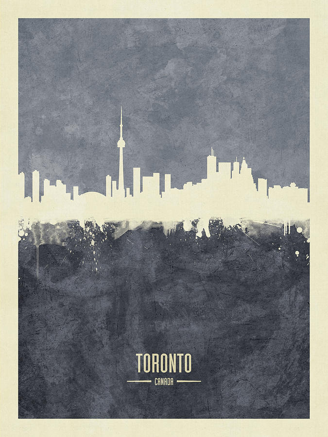Toronto Canada Skyline #33 Digital Art by Michael Tompsett