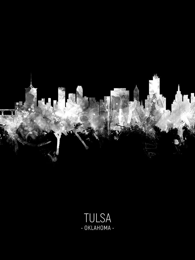 Tulsa Oklahoma Skyline #33 Digital Art by Michael Tompsett