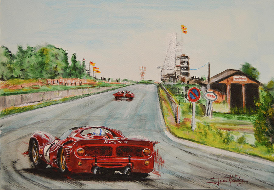 330 P3 And John Surtees Painting