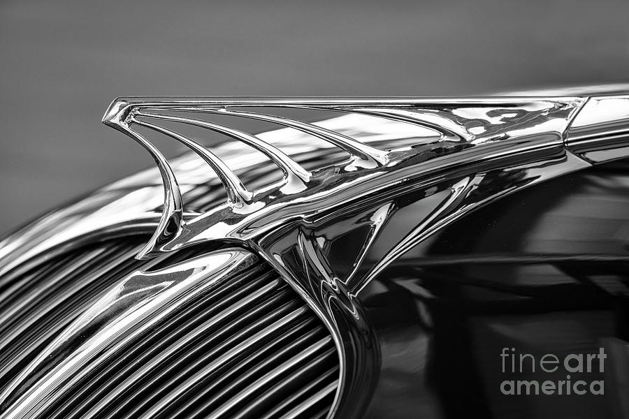 34 Desoto Airflow Hood Ornament #34 Photograph by Dennis Hedberg