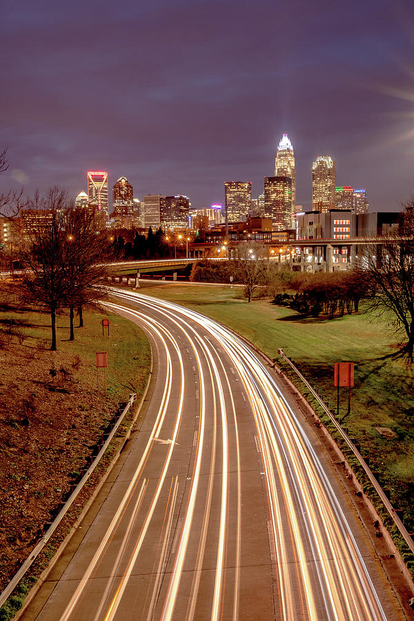 Downtown of Charlotte North Carolina skyline  #34 Photograph by Alex Grichenko