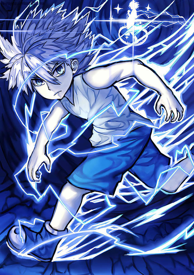 Killua Zoldyck Lightning Digital Art by Nguyen Hai - Fine Art America