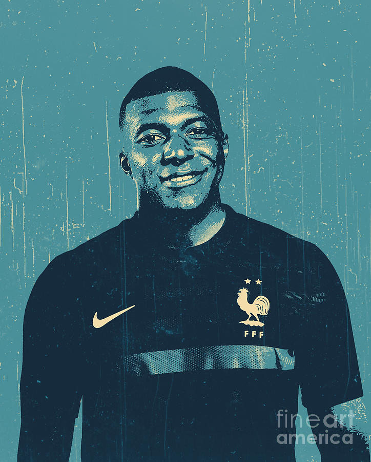 Kylian Mbappe Digital Art by Mounir Meghaoui