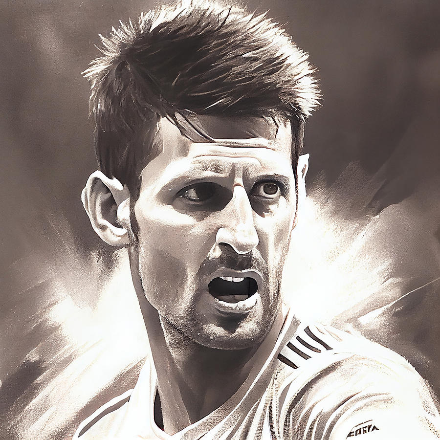 Novak Djokovic Mixed Media by Tim Hill - Fine Art America