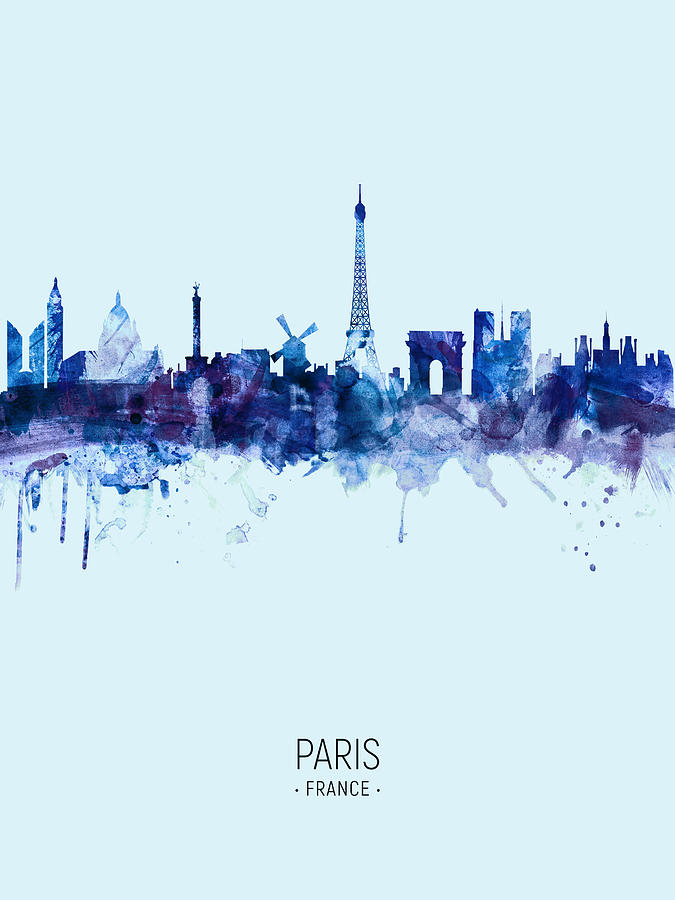 Paris France Skyline #34 Photograph by Michael Tompsett