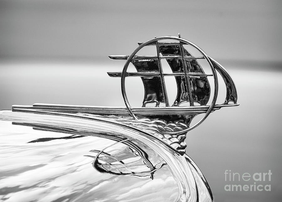 34 Plymouth Hood Ornament #34 Photograph by Dennis Hedberg