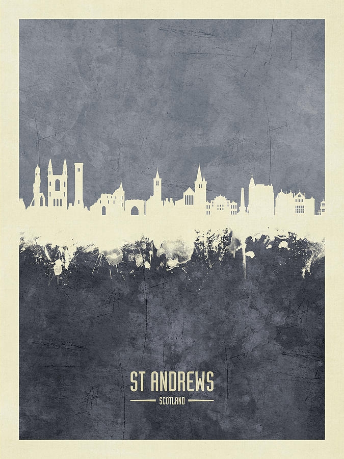 St Andrews Scotland Skyline #34 Digital Art by Michael Tompsett