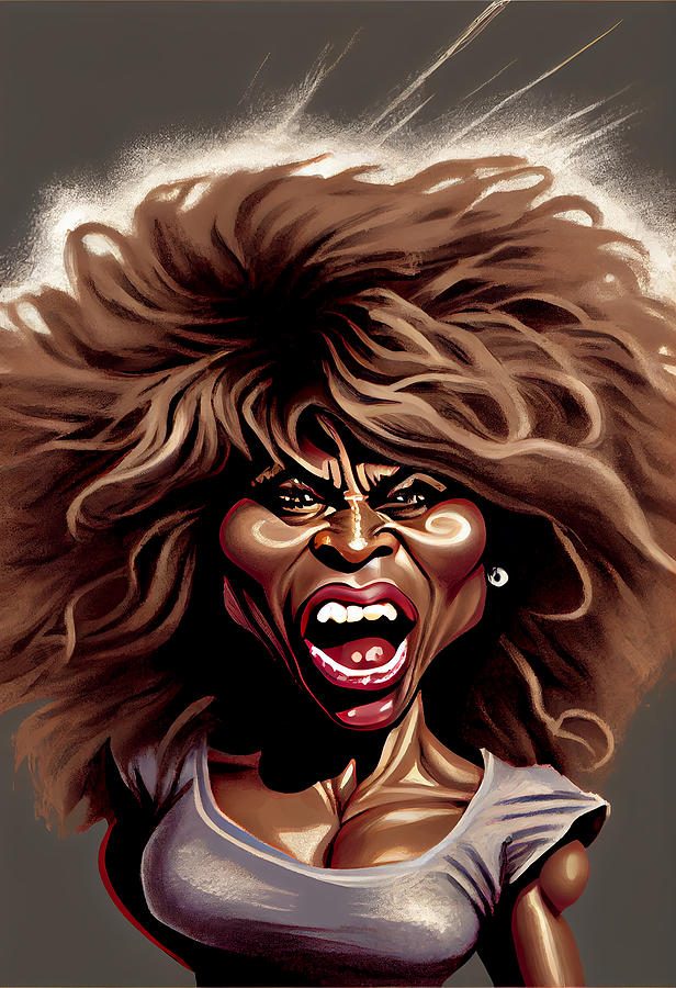 Tina Turner Caricature Mixed Media By Stephen Smith Galleries Fine Art America 