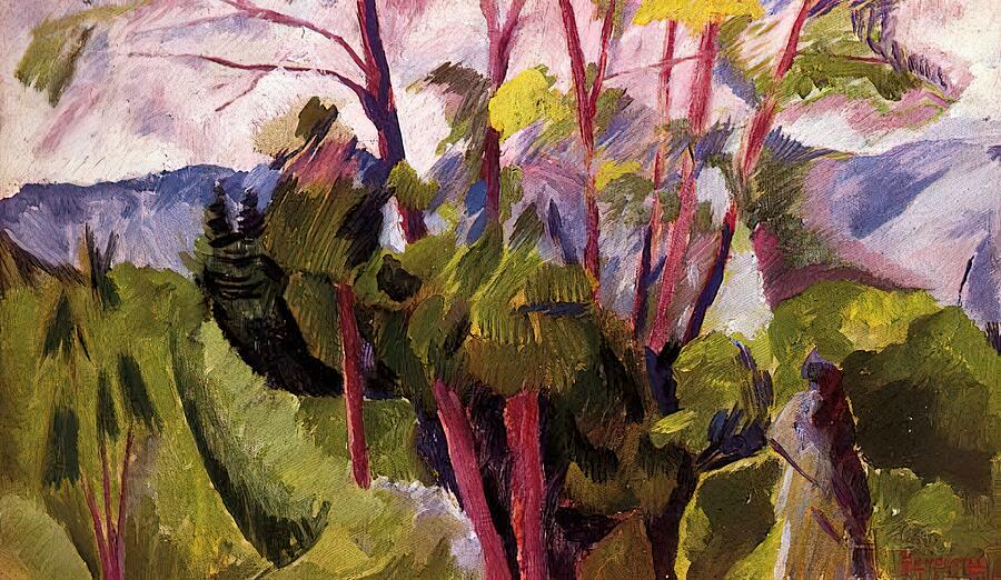 Tree Painting - Umberto Boccioni #34 by Umberto Boccioni