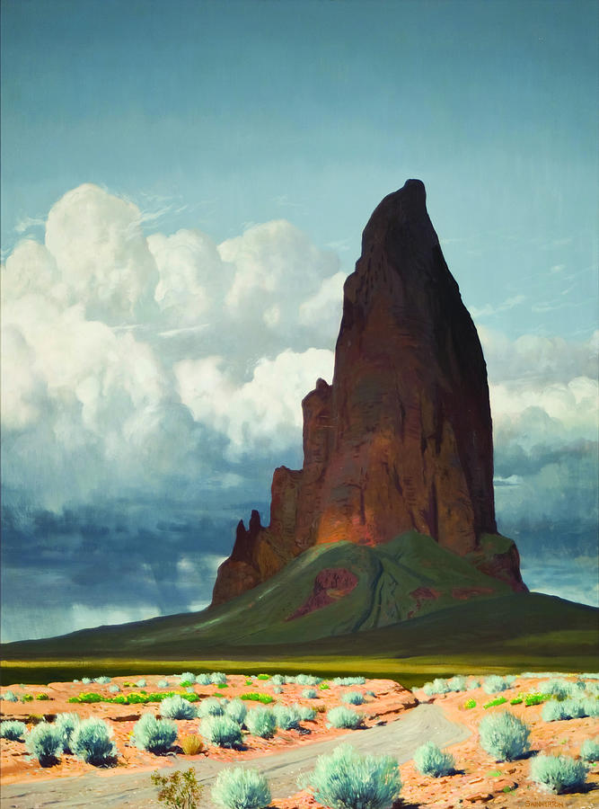 Western landscapes - Maynard Dixon Painting by Anas Marjan - Fine Art ...