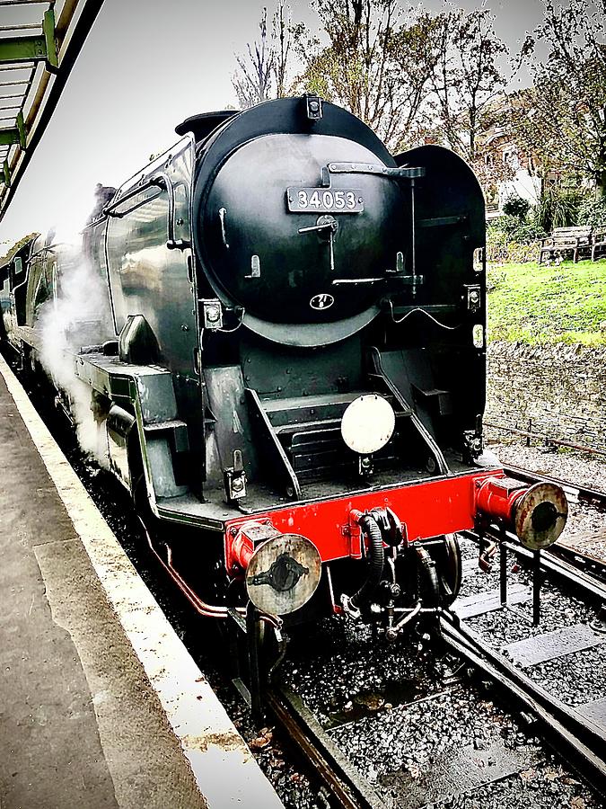 34053 Steam at Swanage Railway Photograph by Gordon James