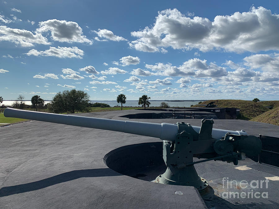 Fort Moultrie - Big Gun - Charleston South Carolina Photograph by Dale Powell