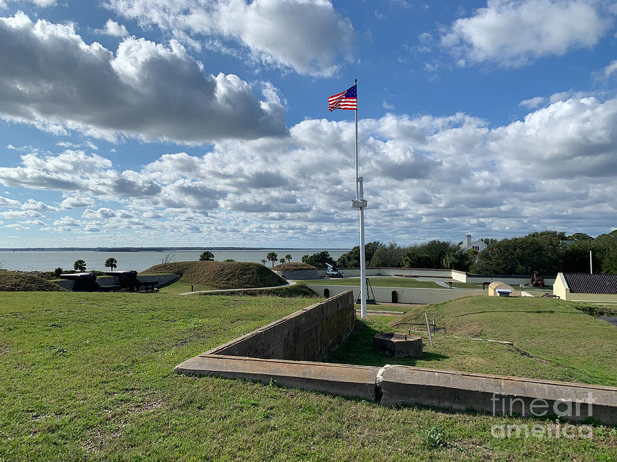 Fort Moultrie - National Park - Sullivans Island Soth Carolina Photograph by Dale Powell