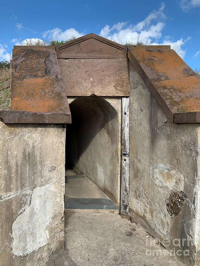 Underground Bunker Entrance - Fort Moultrie- Sullivans Island Sc Photograph