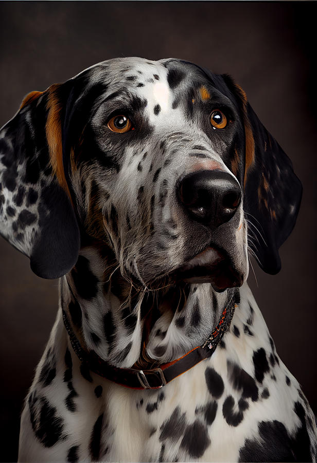 Dog Mixed Media - American Leopard Hound Portrait #35 by Stephen Smith Galleries
