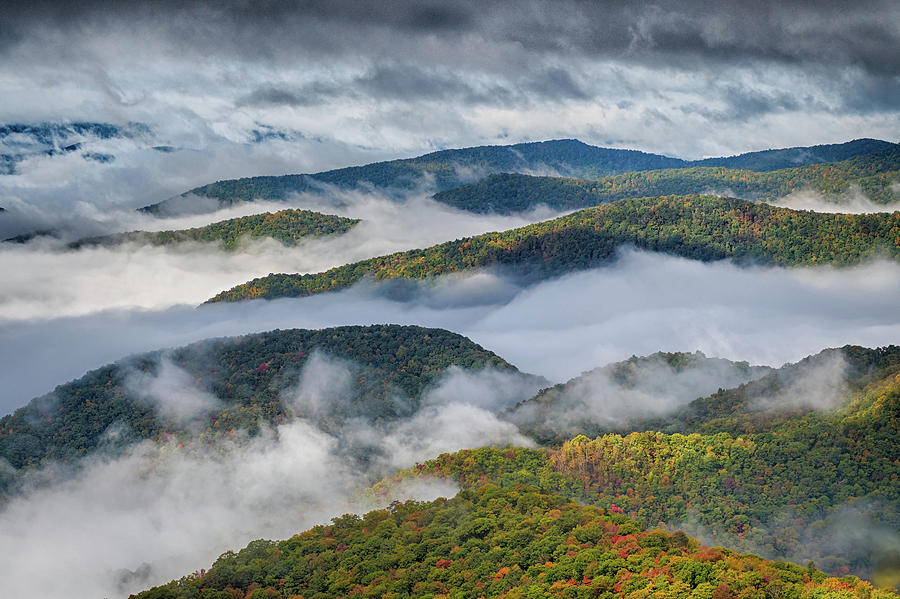 Autumn in the Appalachian Mountains Viewed Along the Blue Ridge  #35 Photograph by Alex Grichenko