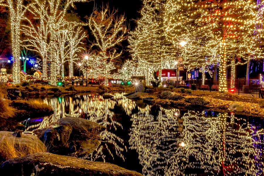 Christmas Time Winterfest Celebration At Carowinds Amusement Par #35 Photograph by Alex Grichenko