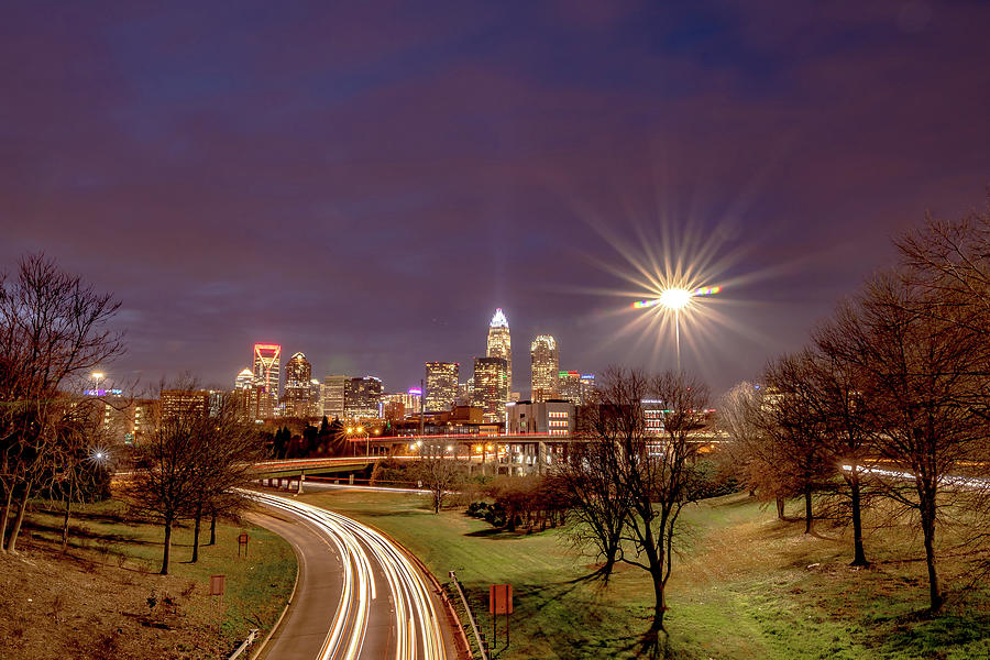 Downtown of Charlotte North Carolina skyline  #35 Photograph by Alex Grichenko
