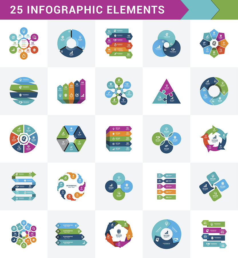 Infographic Elements #35 Drawing by Artvea