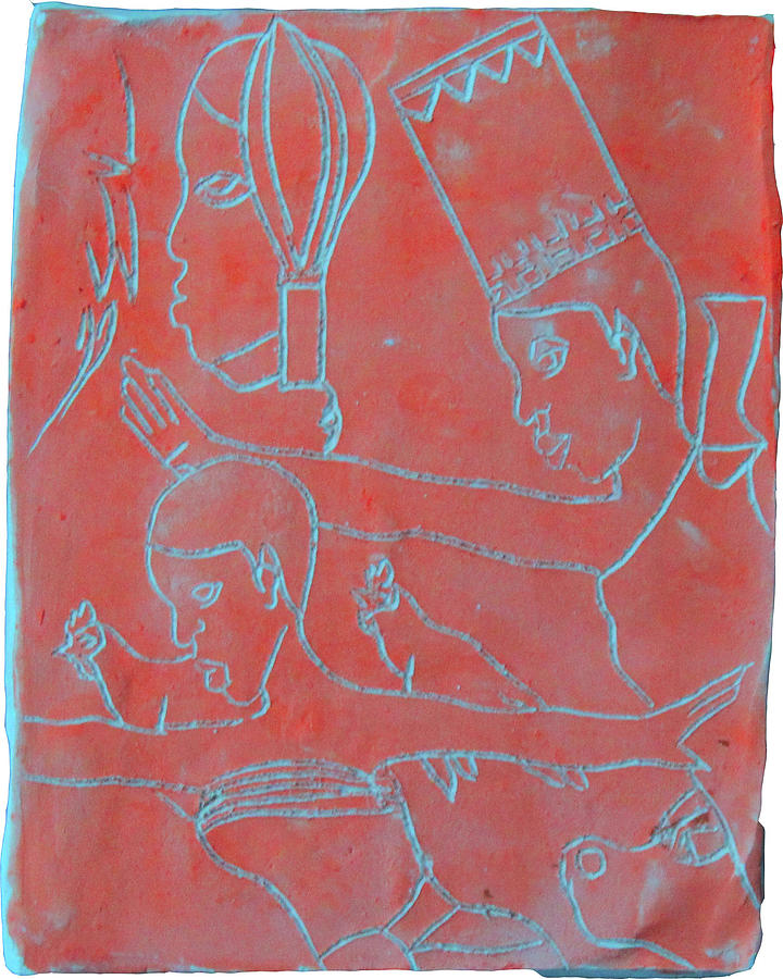 Kintu and Nambi Walumbes Tyranny #35 Ceramic Art by Gloria Ssali