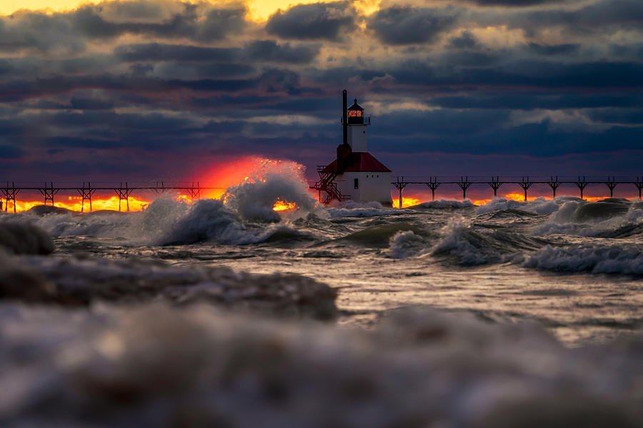 St. Joseph Michigan Lighthouse Photograph By Molly Pate - Fine Art America