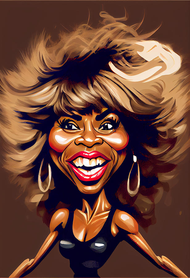 Tina Turner Caricature Mixed Media By Stephen Smith Galleries Pixels 