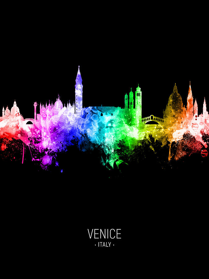 Venice Italy Skyline #35 Digital Art by Michael Tompsett