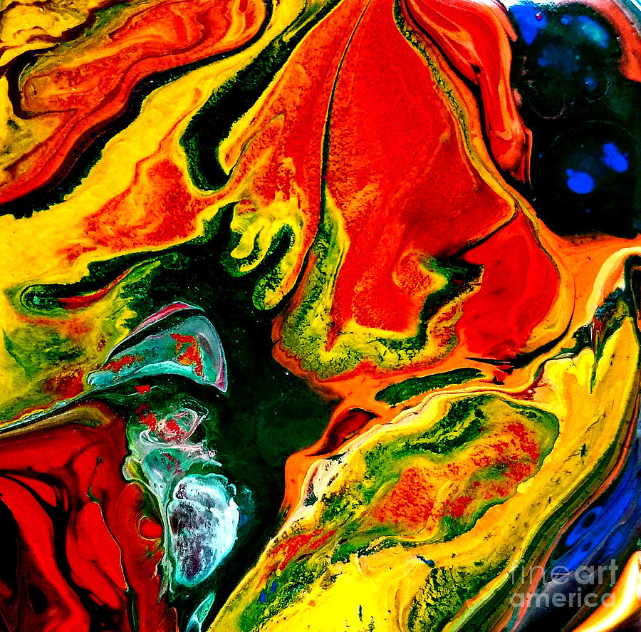 Abstract Painting - Colorful Abstract Art by Teo Alfonso #359 by Teo Alfonso