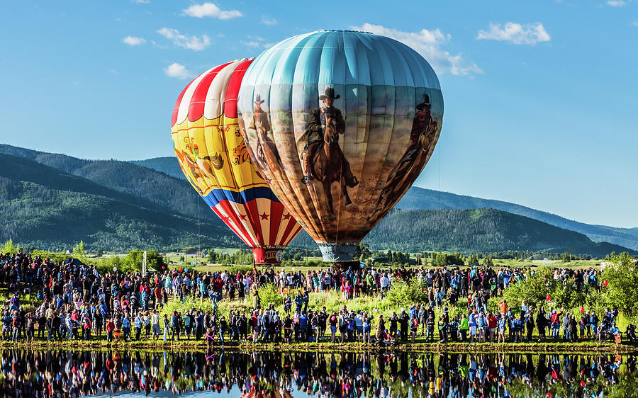 35th Hot Air Balloon Rodeo, Steamboat Springs Photograph by Travel