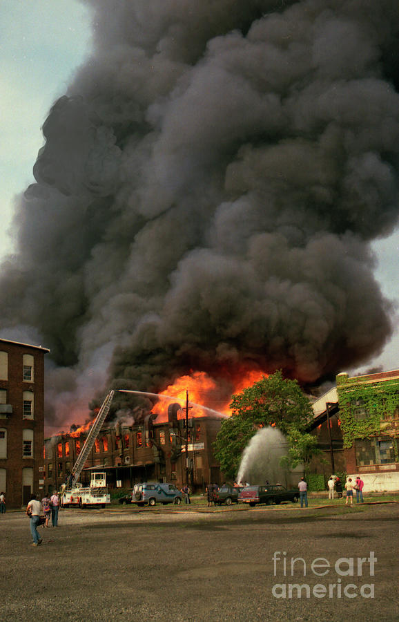 9-02-85 Passaic, NJ Labor Day Fire, Conflagration  #36 Photograph by Steven Spak
