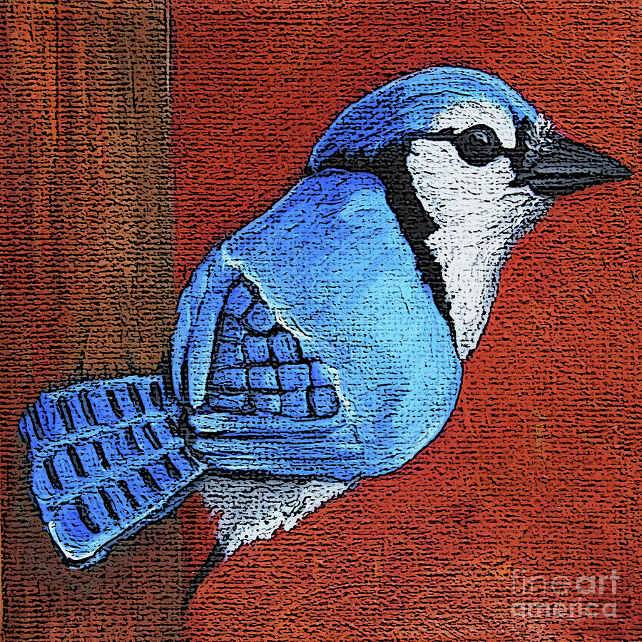 36 Blue Jay Painting by Victoria Page