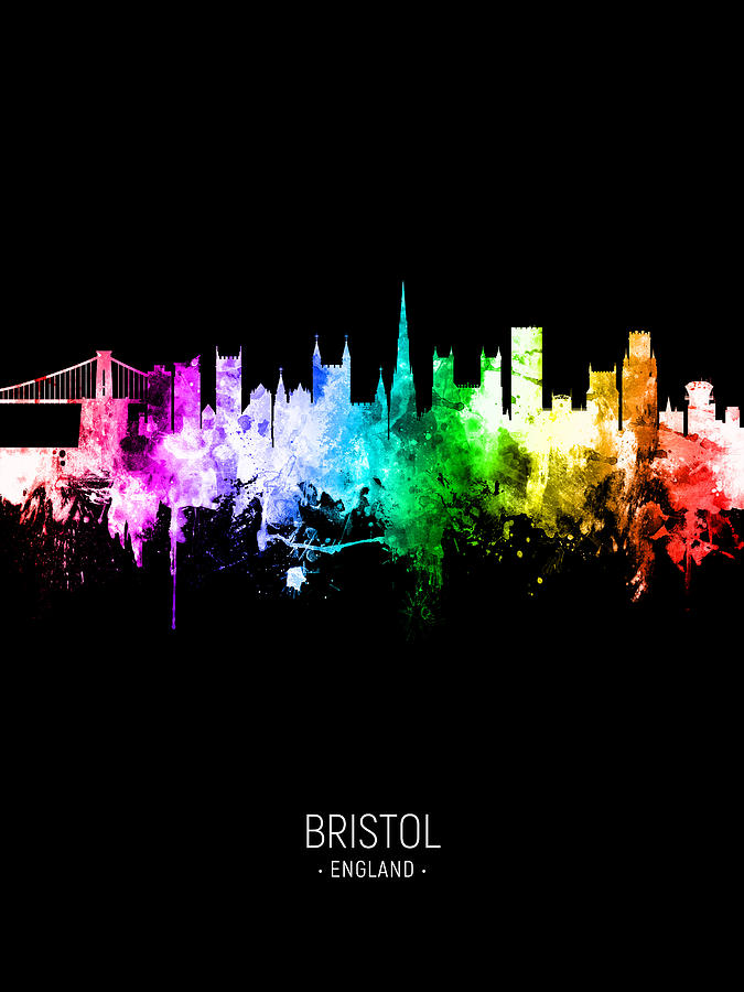 Bristol England Skyline #36 Digital Art by Michael Tompsett