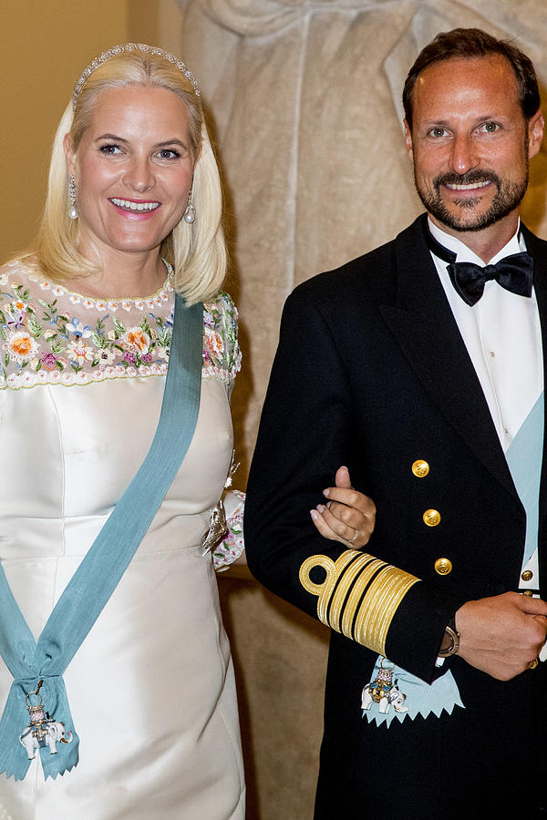 Crown Prince Frederik of Denmark Holds Gala Banquet At Christiansborg Palace #36 Photograph by Patrick van Katwijk