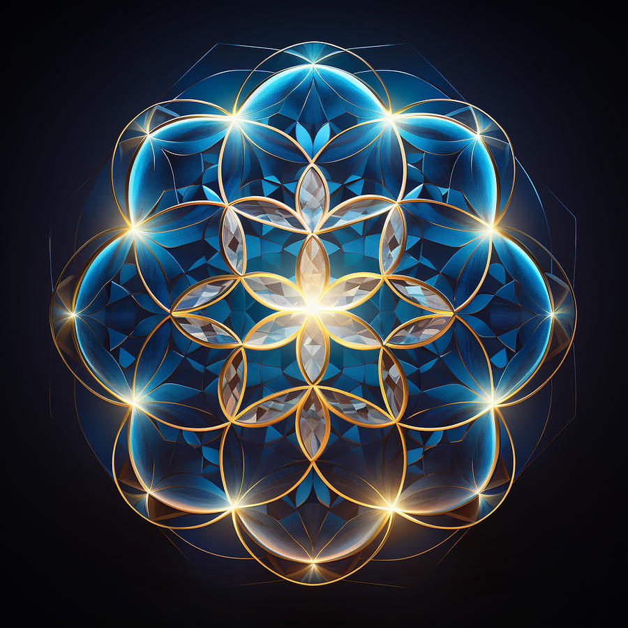 Sacred Geometry Digital Art - Divine Beauty #37 by Divine Geometry