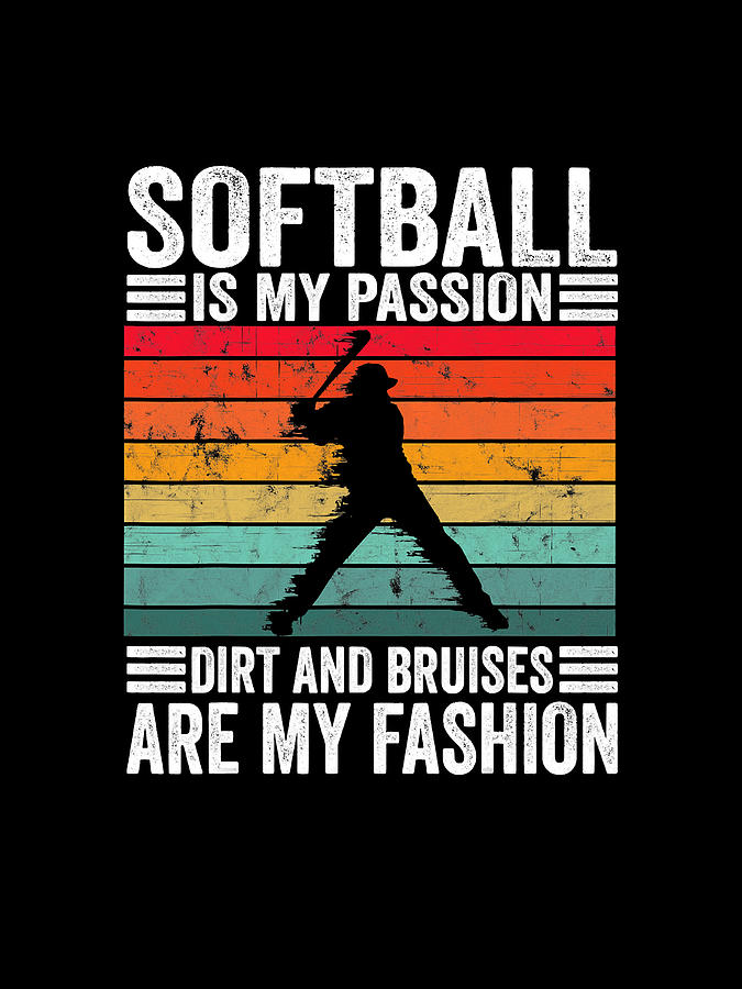 Softball Pitcher Hitter Catcher Softball Player Softball Lover Softball ...