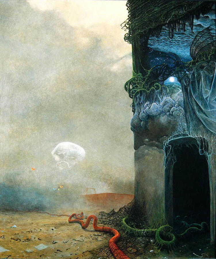 Zdzislaw Beksinski Painting by Issam Lachtioui | Pixels