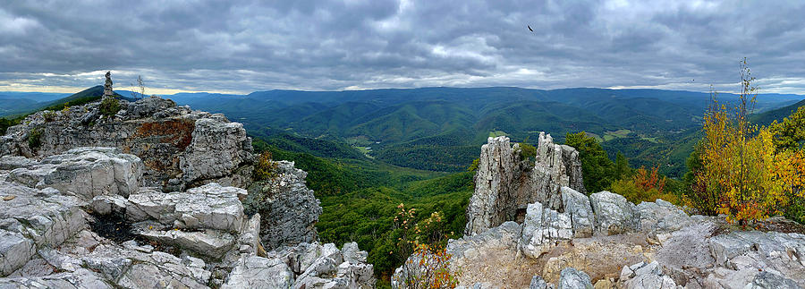 360 View from Chimney Top in West Virginia Photograph by Lori Coleman