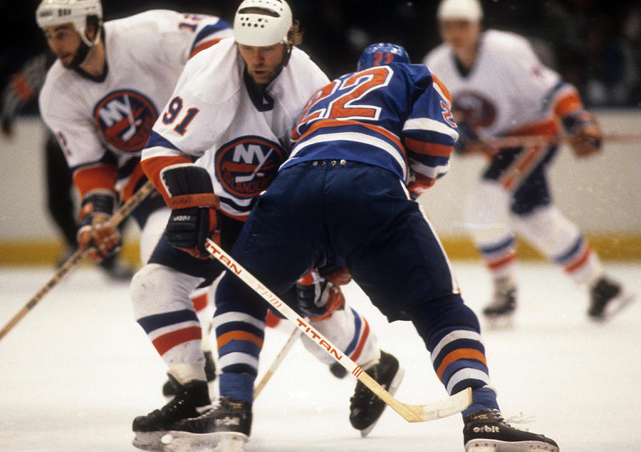 1984 Stanley Cup Finals: Edmonton Oilers v New York Islanders #37 Photograph by B Bennett