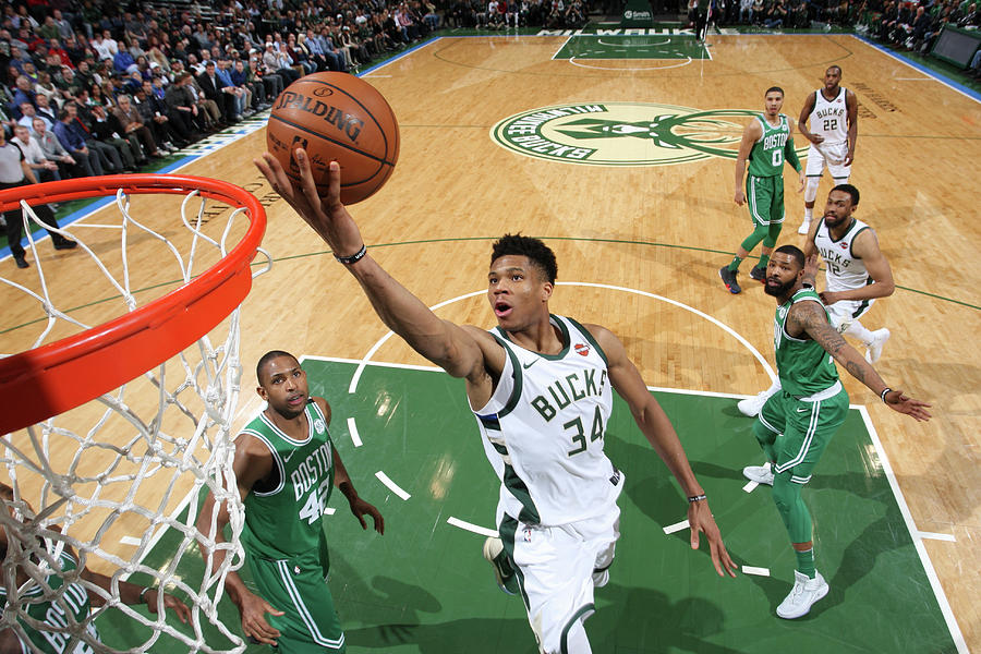 Giannis Antetokounmpo #37 Photograph by Gary Dineen