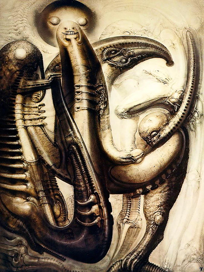 Hans Ruedi Giger Painting By Emma Ava - Fine Art America