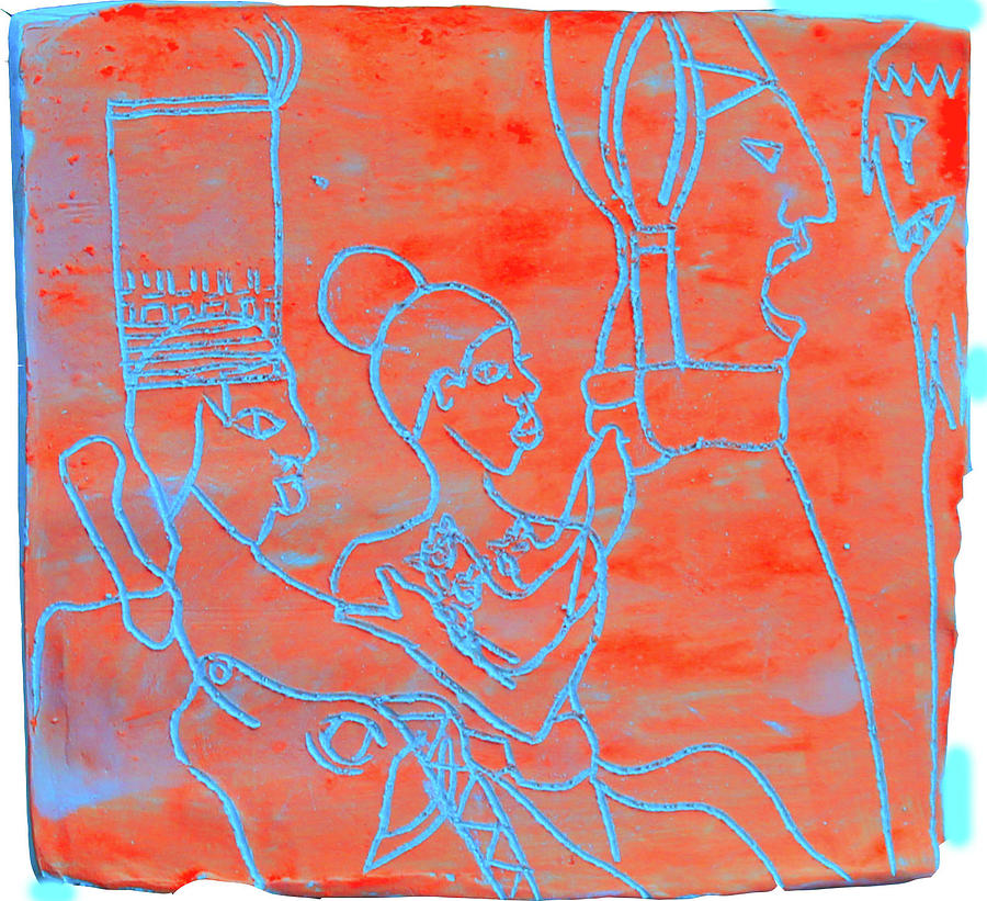 Kintu and Nambi Walumbes Tyranny #37 Ceramic Art by Gloria Ssali