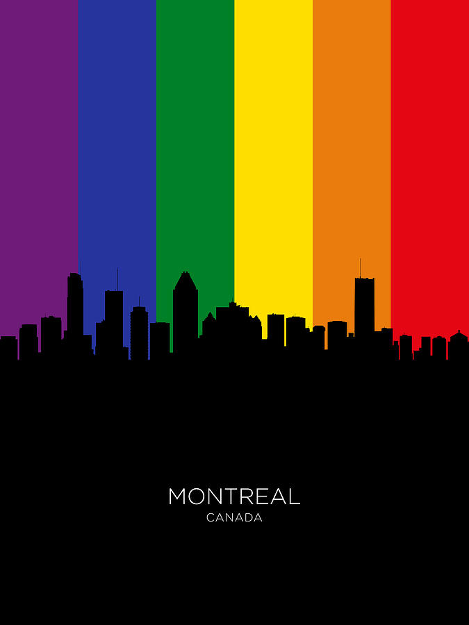 Montreal Canada Skyline #37 Digital Art by Michael Tompsett